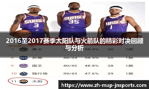 2016至2017赛季太阳队与火箭队的精彩对决回顾与分析